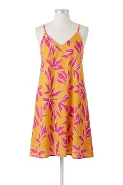 NEW TRIBAL twin-print summer mini dress in daffodil